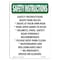 Signmission OSHA INSTRUCTIONS, 5" Height, Decal, 5" x 3.5", Portrait, Skate Park Rules Skate Your OS-SI-D-35-V-11487 - alternate 1